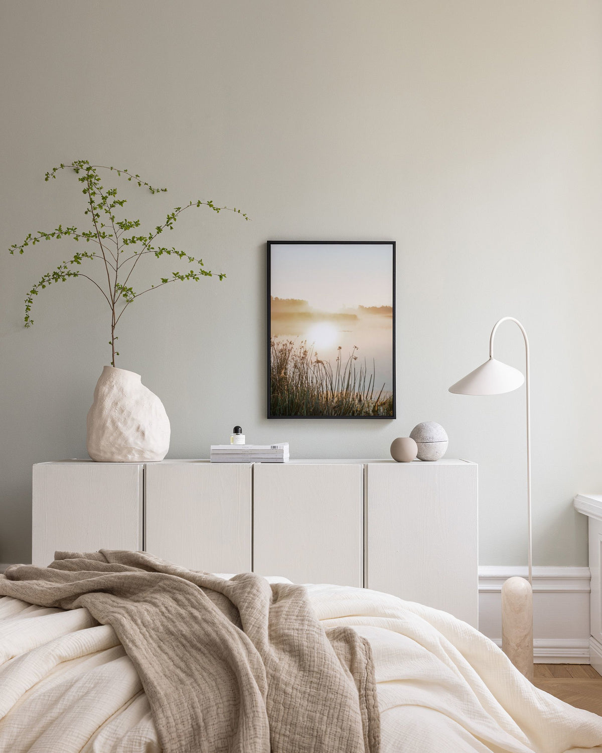 Misty Lake Canvas print