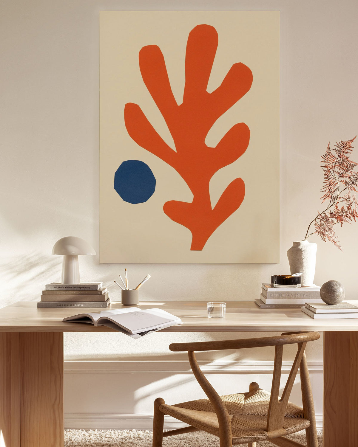 Cutout Coral Canvas print