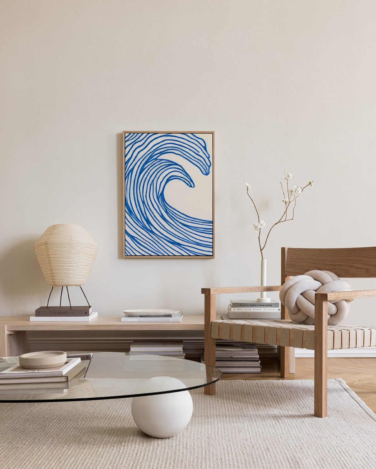 Merel Takken - Wavy Lines Canvas print