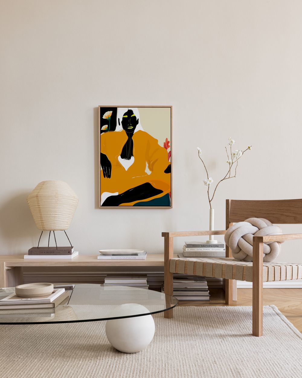 Rachel Joanis - Orange Dress Canvas print