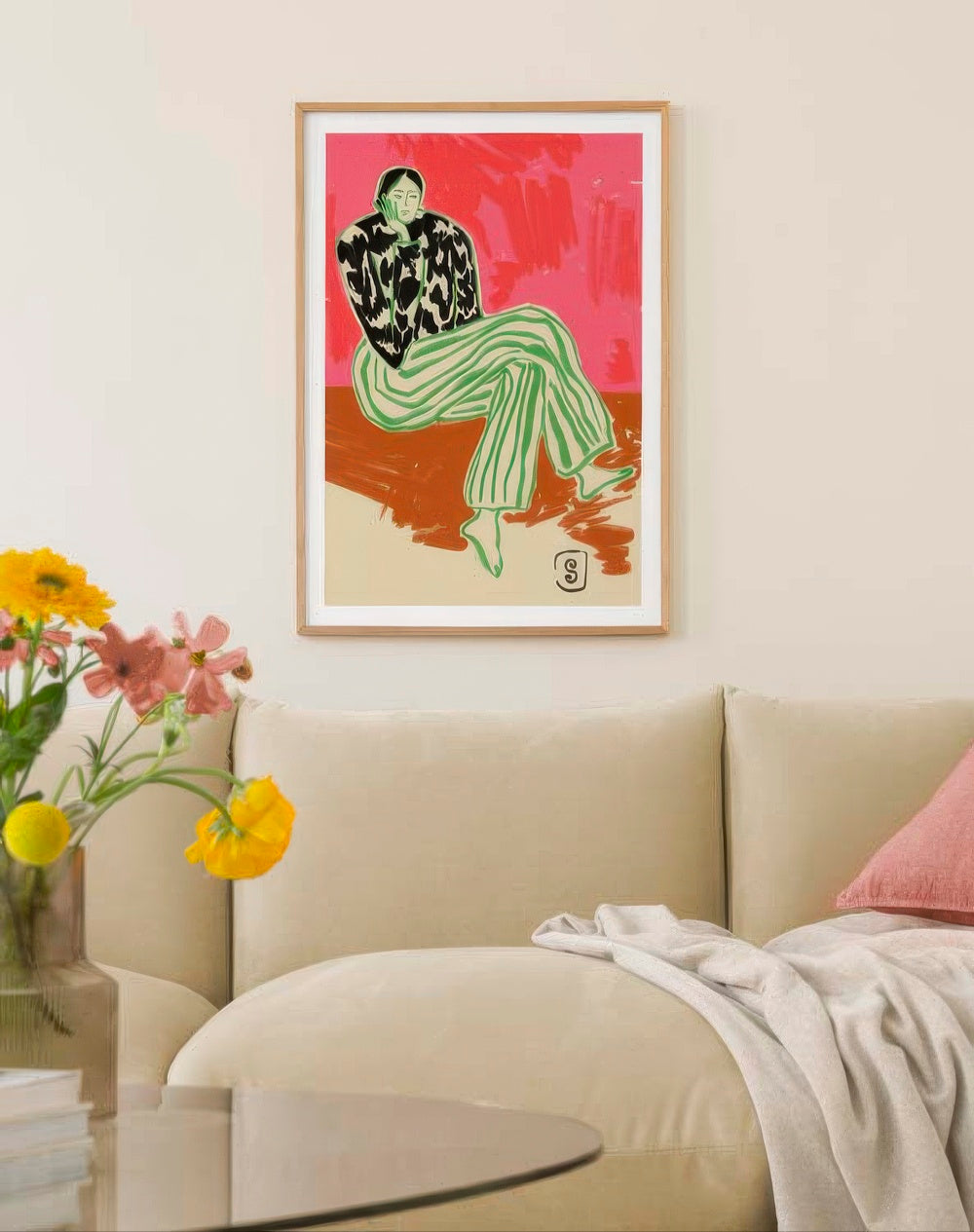 Sandra Poliakov - Calm Woman Portrait Print