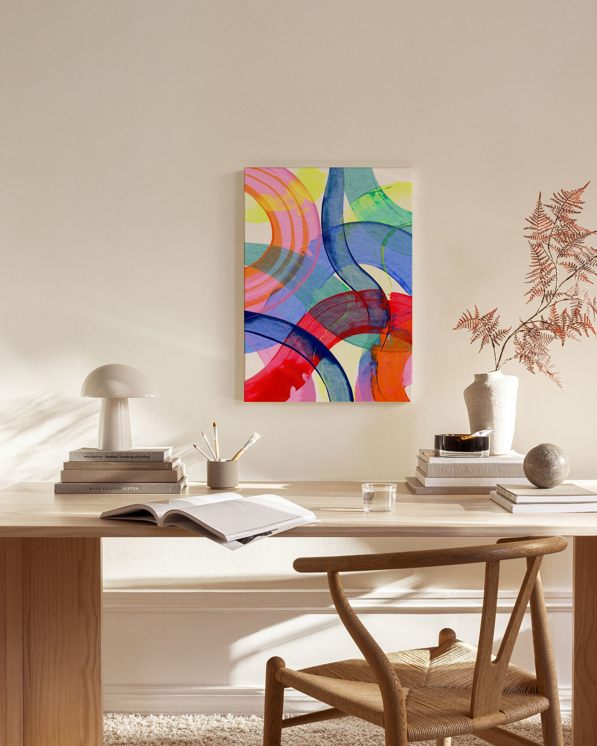Colorful Paint Strokes Canvas print