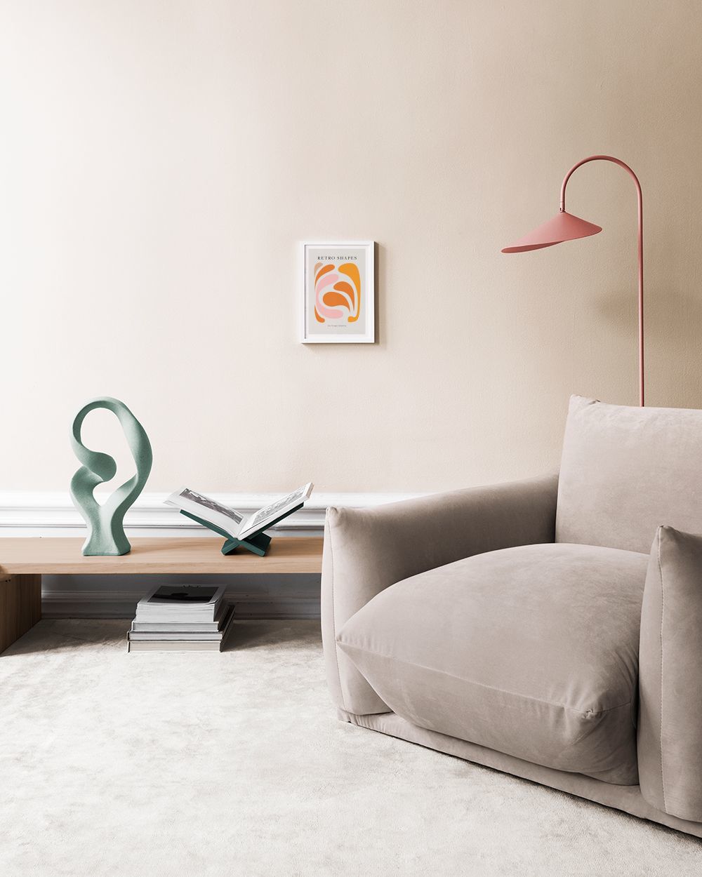 Retro Shapes No1 Print