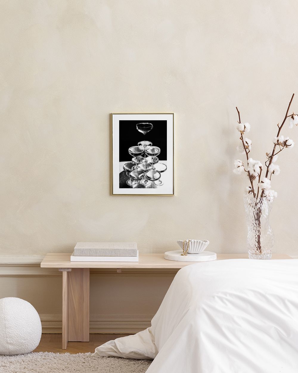 Champagne Tower Print