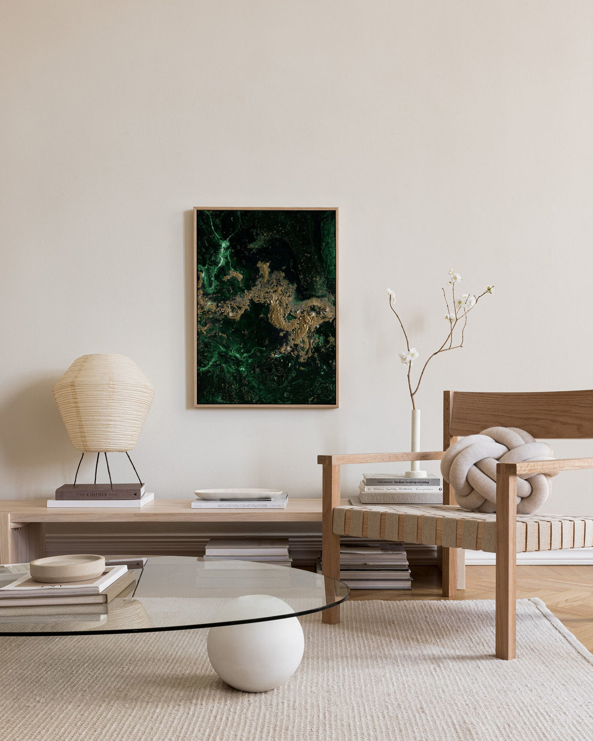 Green Gold Canvas print