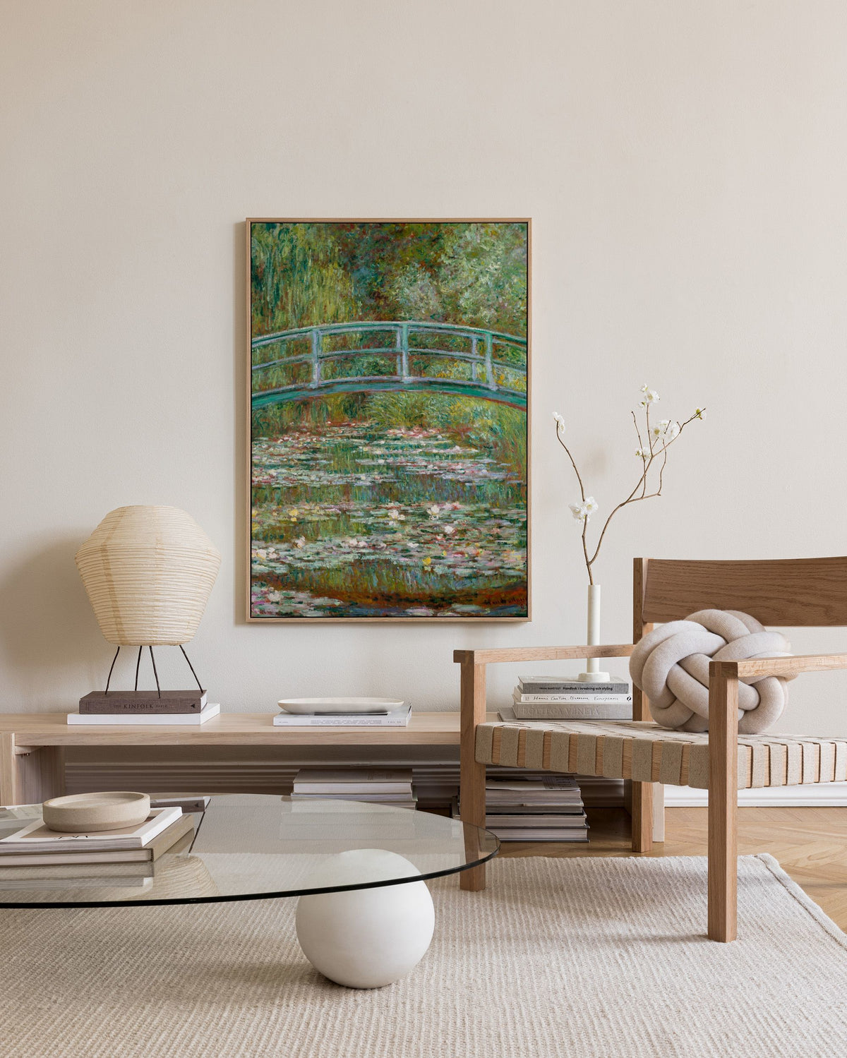 Monet - Bridge over a Pond of Water Lilies Canvas print