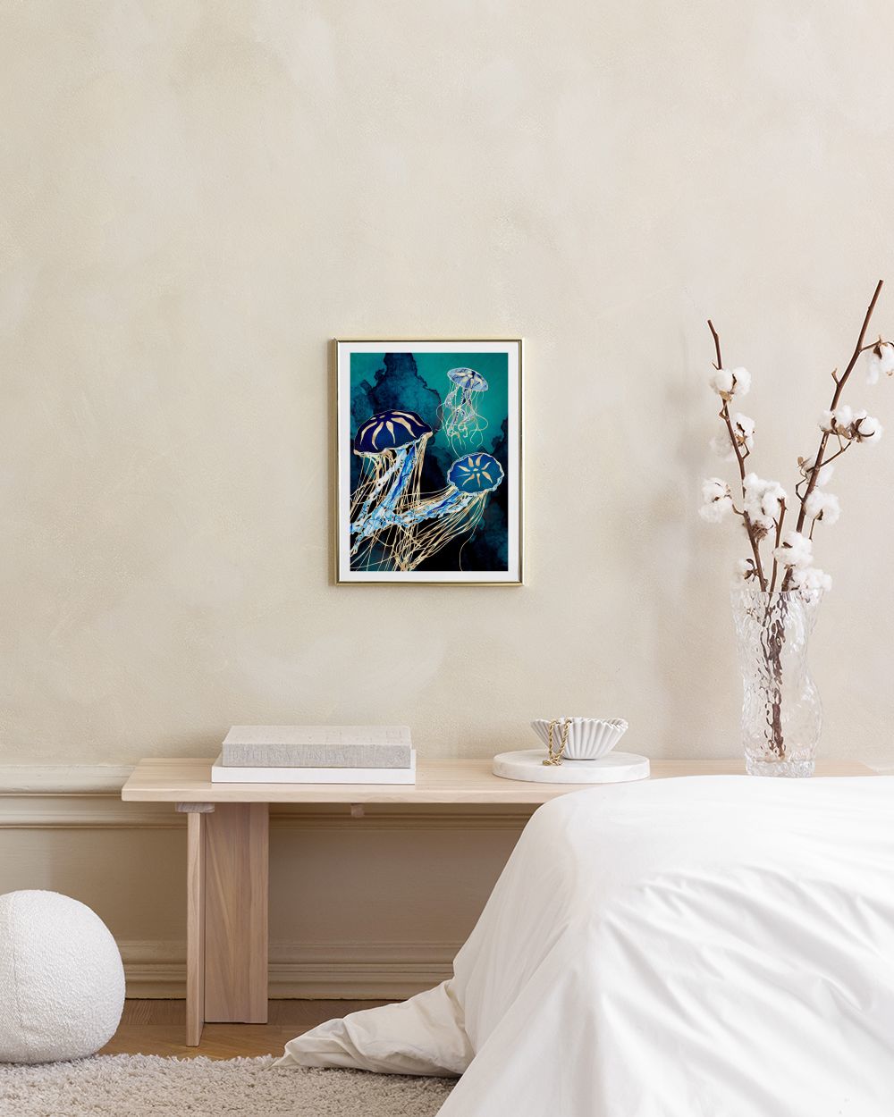 SpaceFrog Designs - Metallic Jellyfish III Print