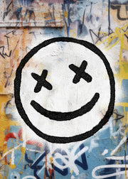 Grafitti Smiley Print