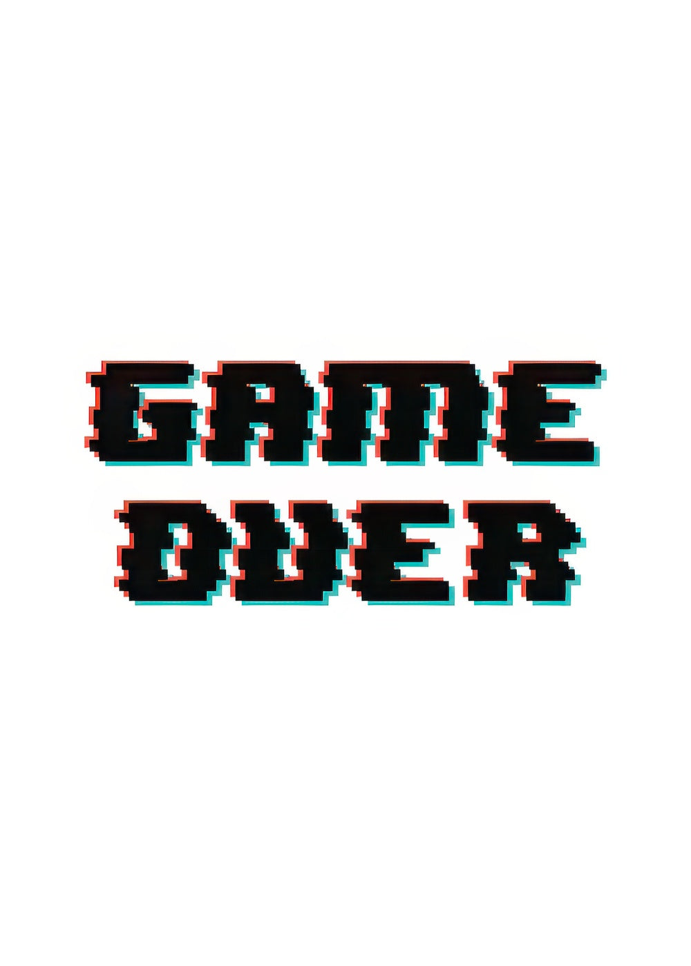Game Over Print