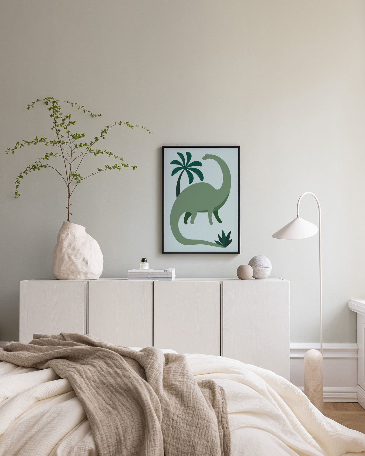 Green Dinosaur Canvas print