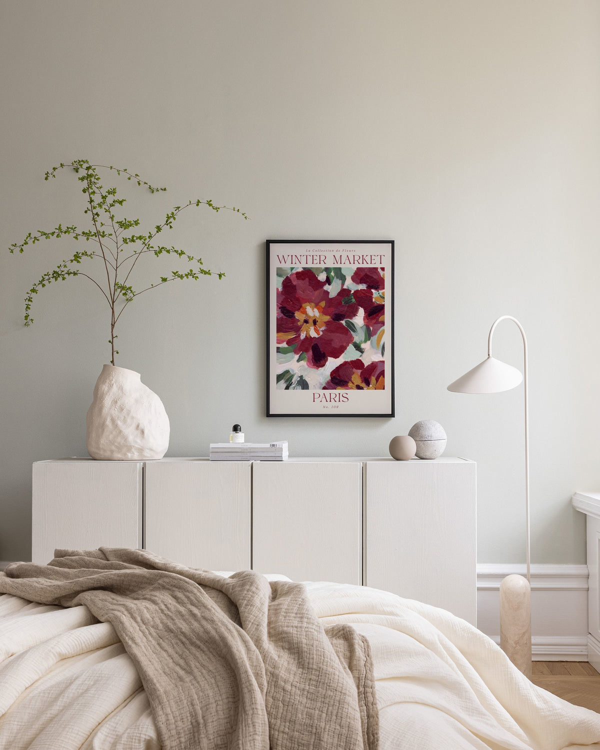 Winter Market Canvas print