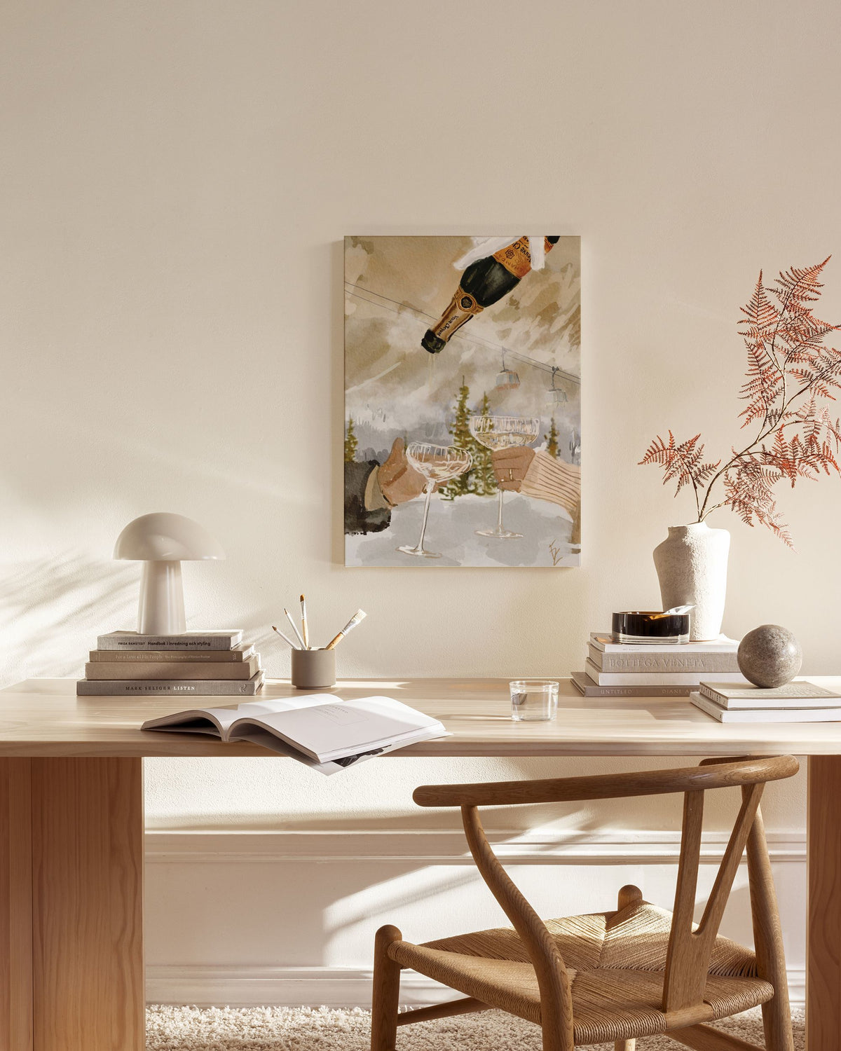 Ekaterina Zagorska - Winter Champagne Canvas print