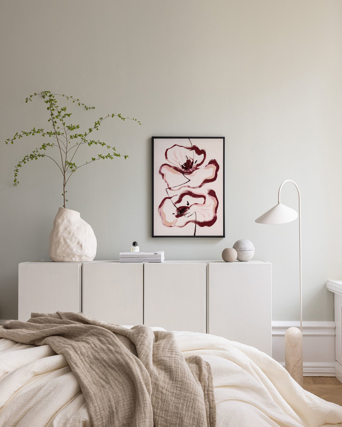 Floral Lines Canvas print