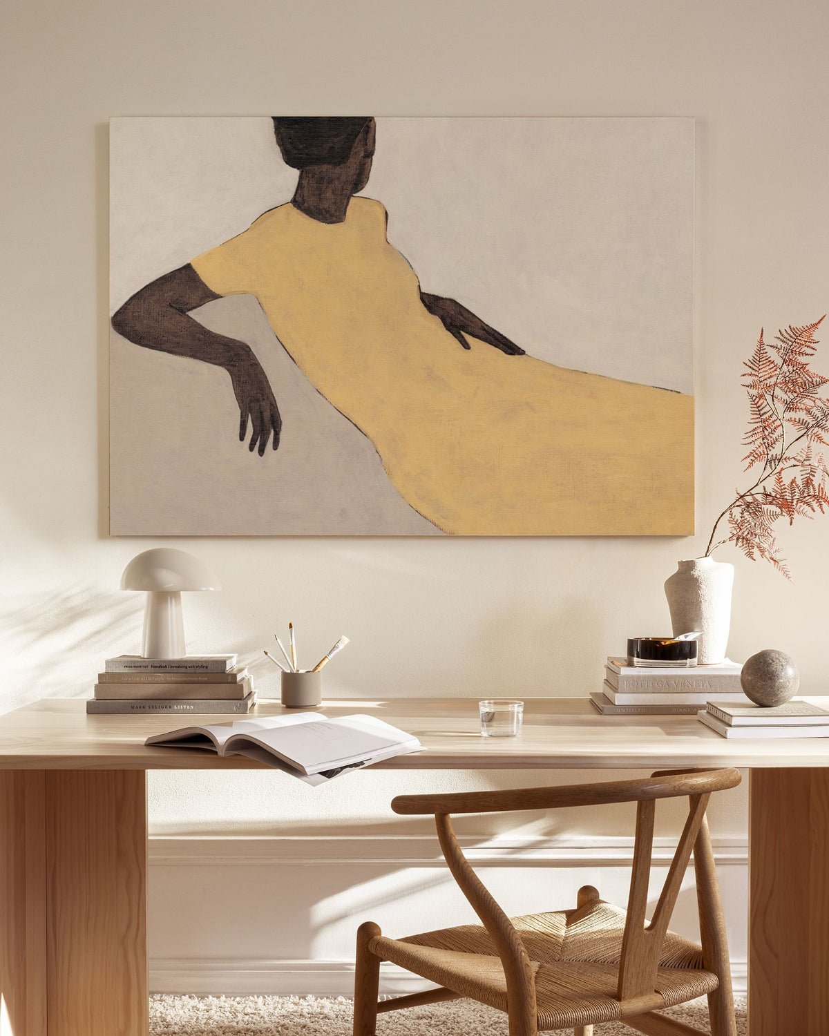 Yellow Dress Canvas print