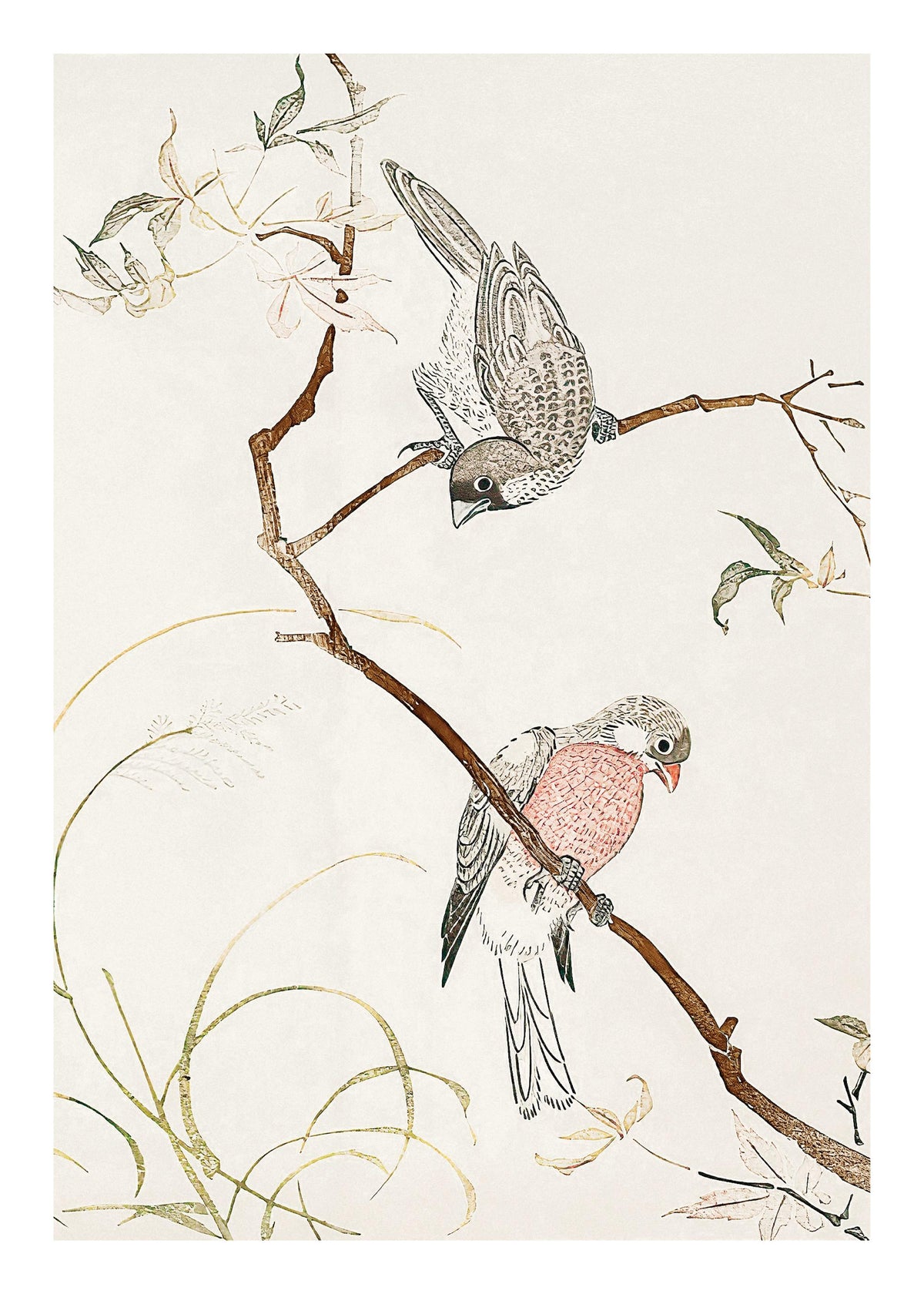 Japanese Seagulls Print