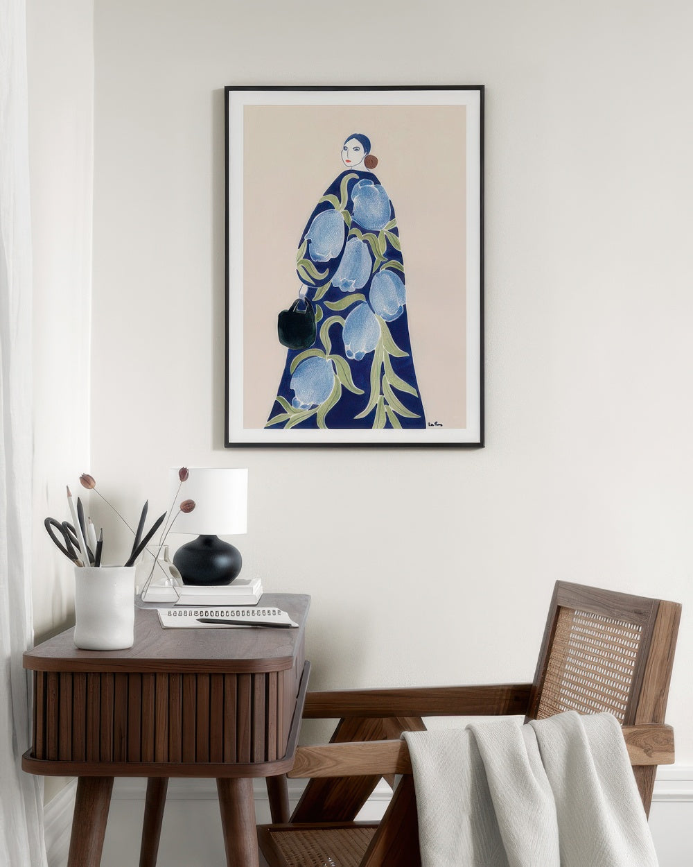 La Poire - Turquoise Coat Print