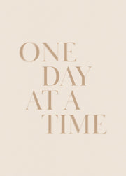 One at a Time Print
