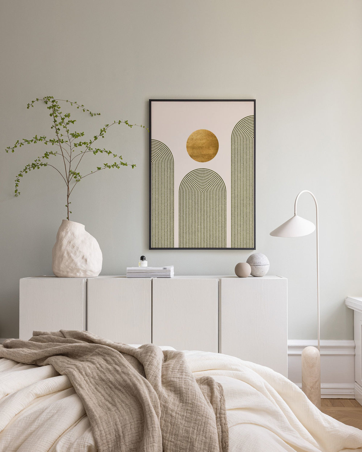 Green & Gold No2 Canvas print