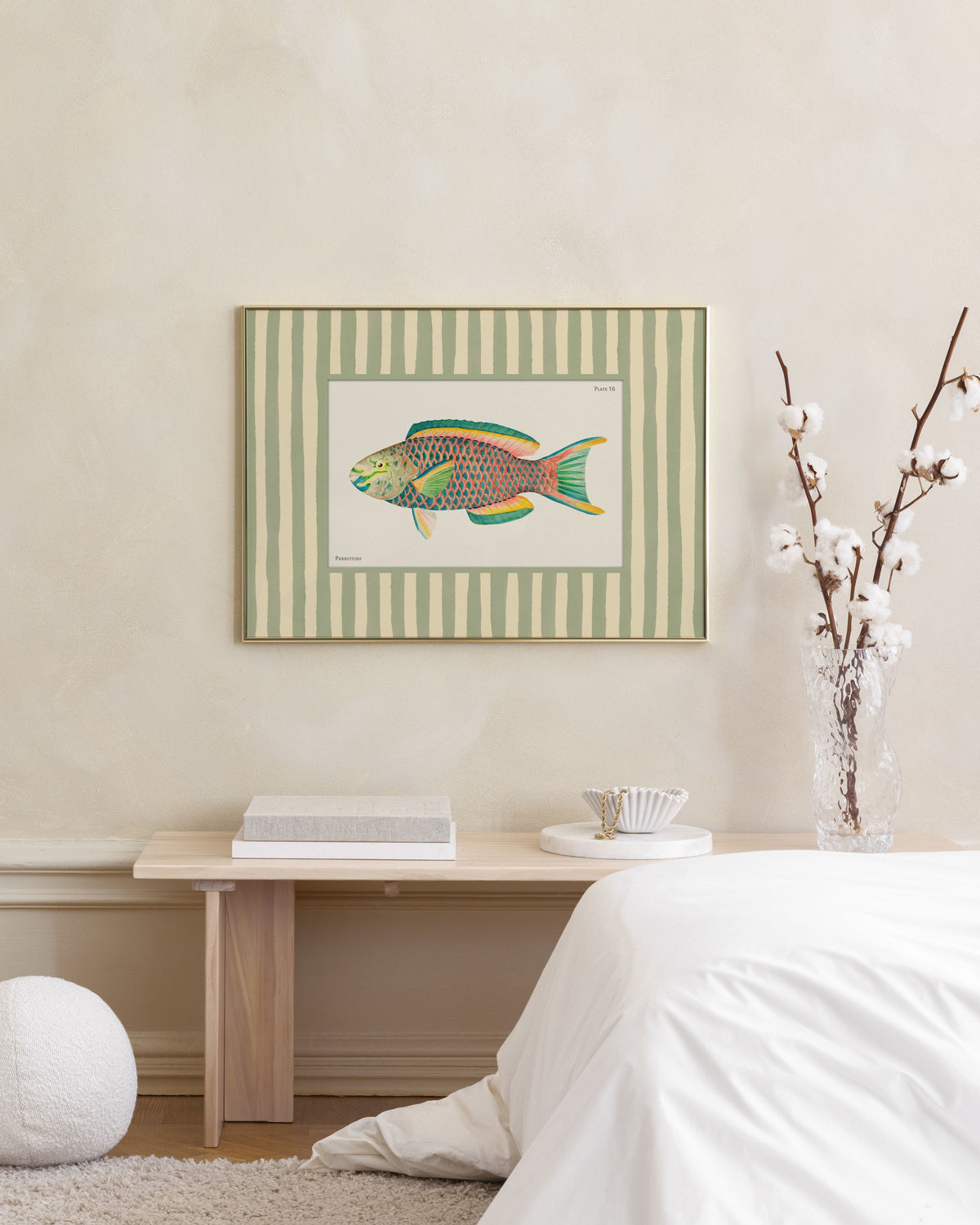 Vintage Parrotfish Print