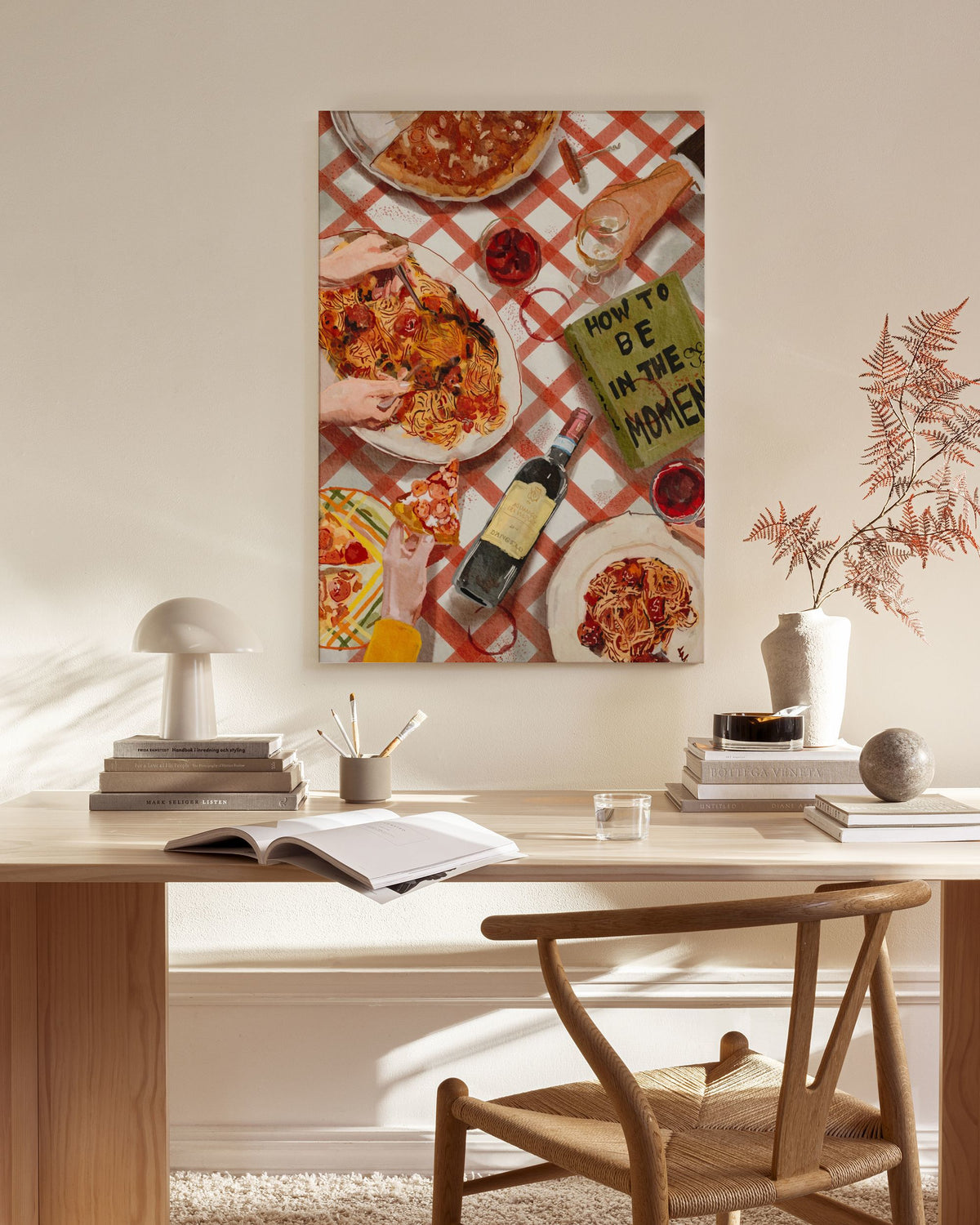 Ekaterina Zagorska - Pizza & Pasta Party Canvas print