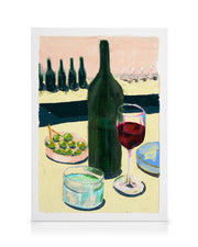Laura Page - Glass of Wine Canvas print