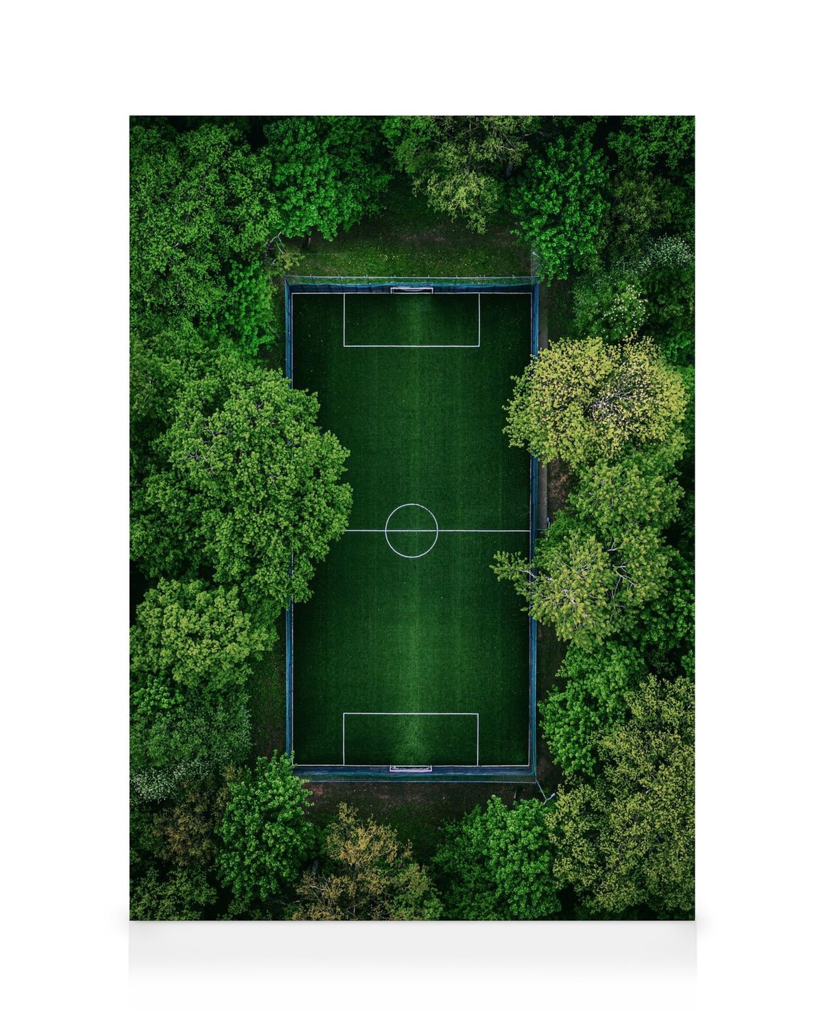 Green Soccer Pitch Canvas print