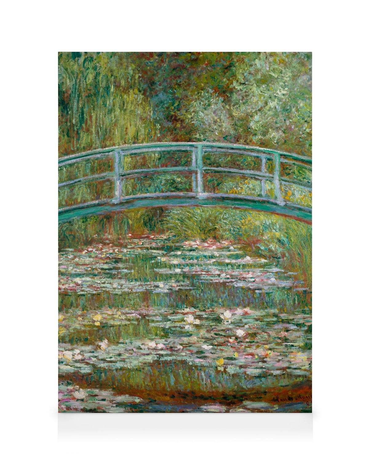 Monet - Bridge over a Pond of Water Lilies Canvas print