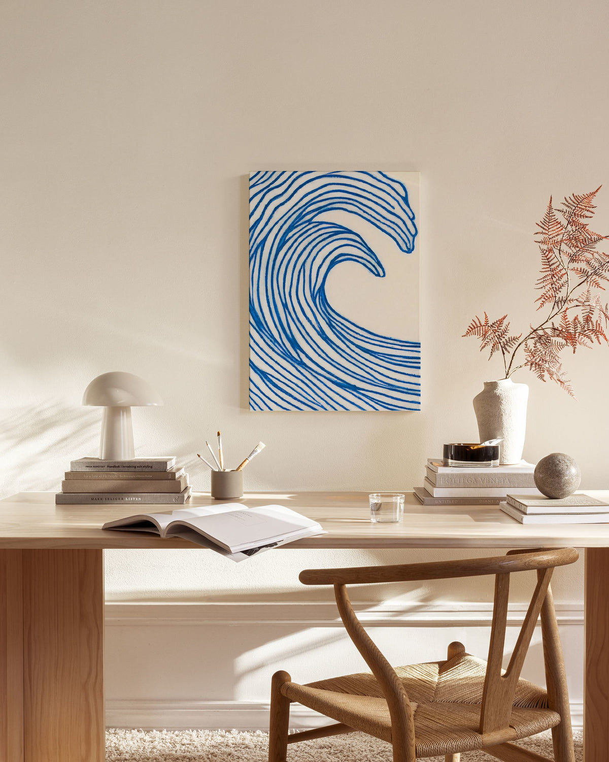 Merel Takken - Wavy Lines Canvas print