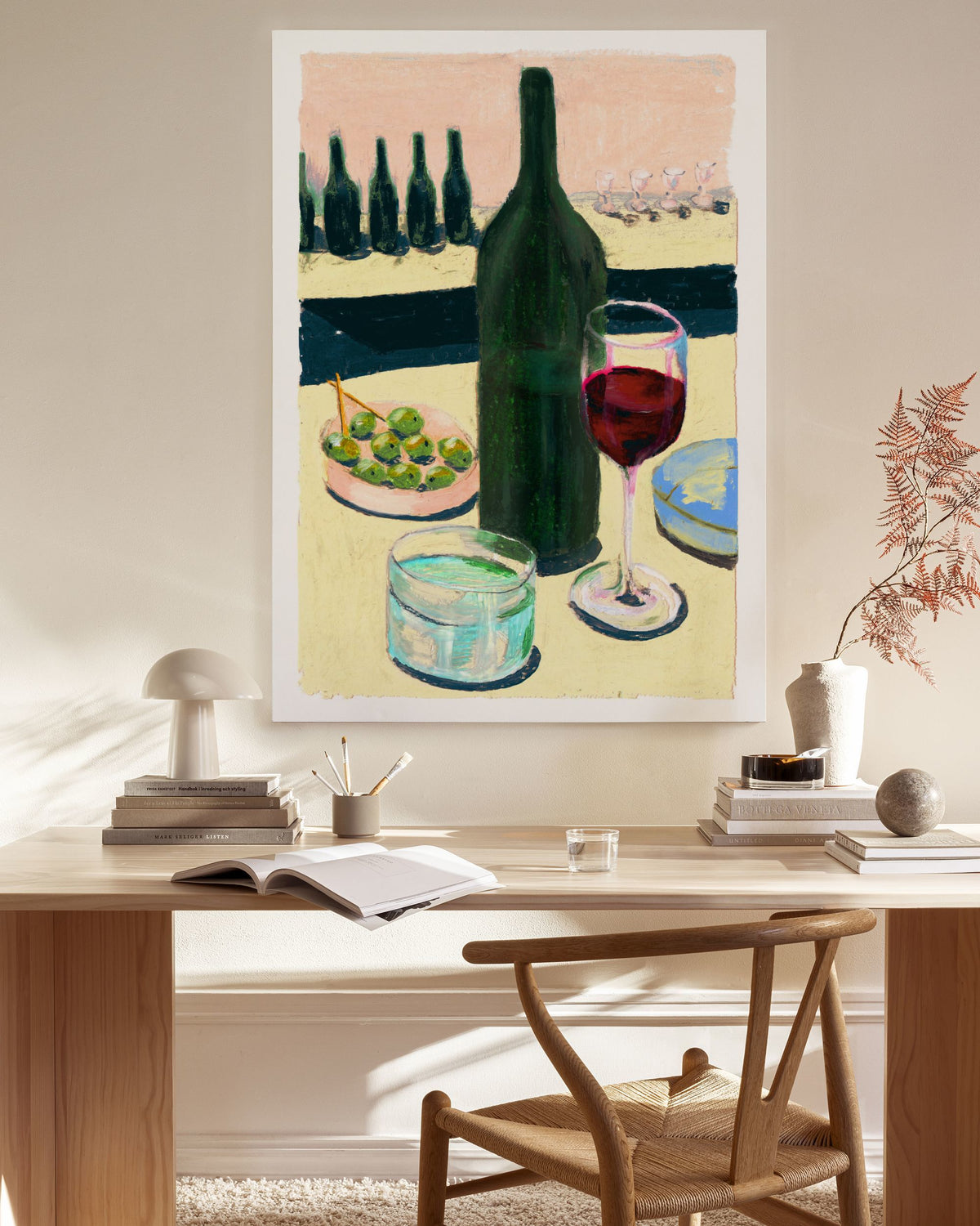 Laura Page - Glass of Wine Canvas print