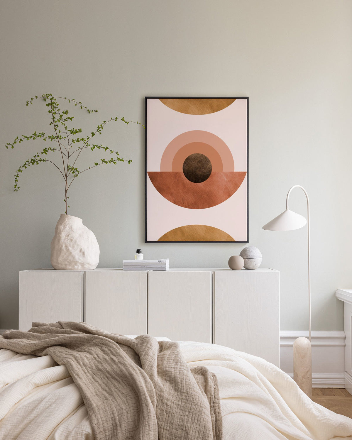 Abstract Terracotta Canvas print