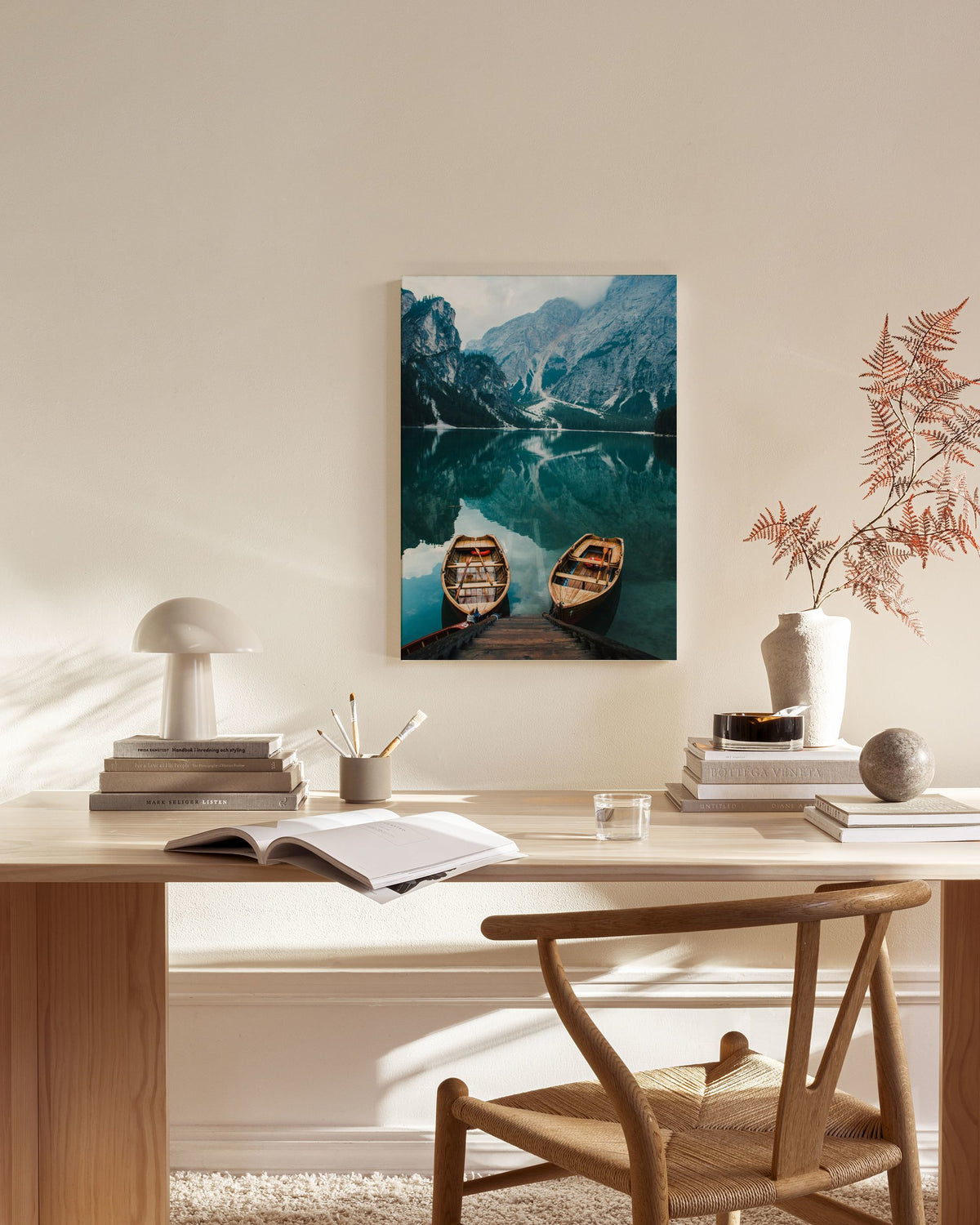 Two in the Lake Canvas print