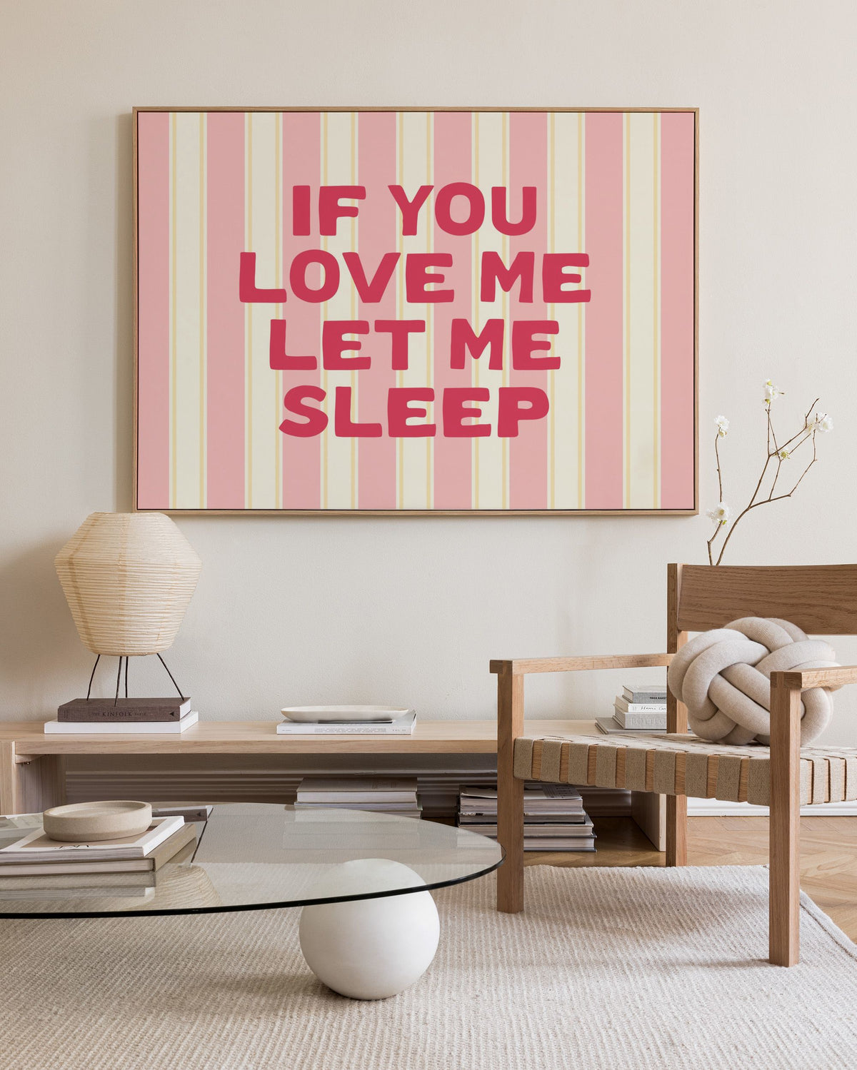 Let Me Sleep Canvas print