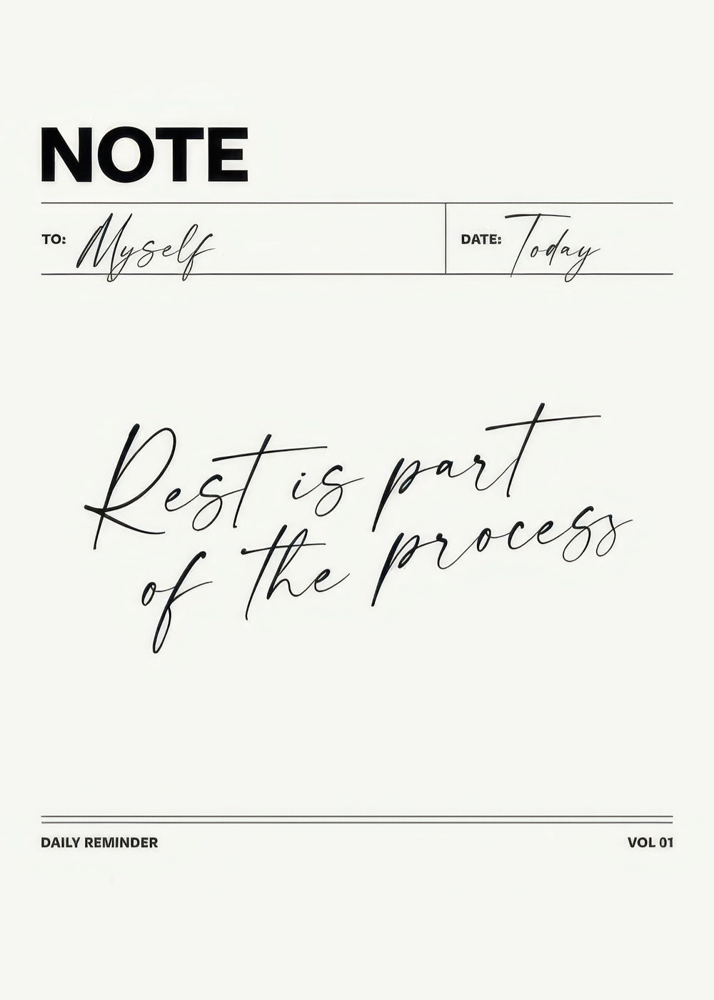 Daily Reminder Print
