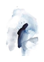 Watercolor Blues No2 Print
