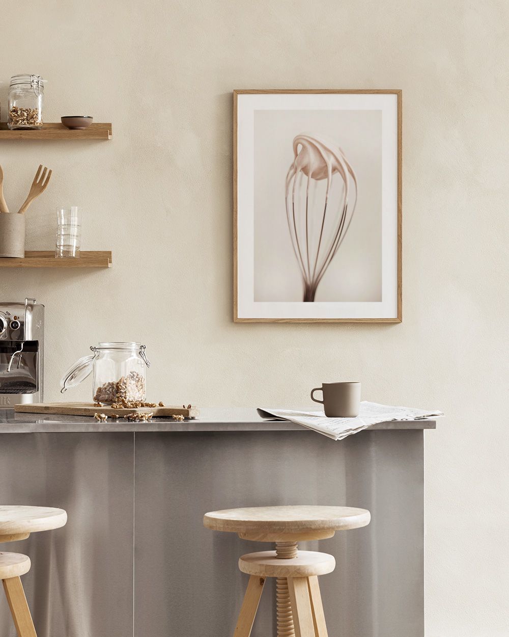 Creamy Whisk Print