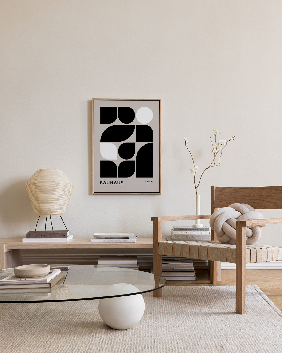 Bauhaus Classic Shapes Canvas print