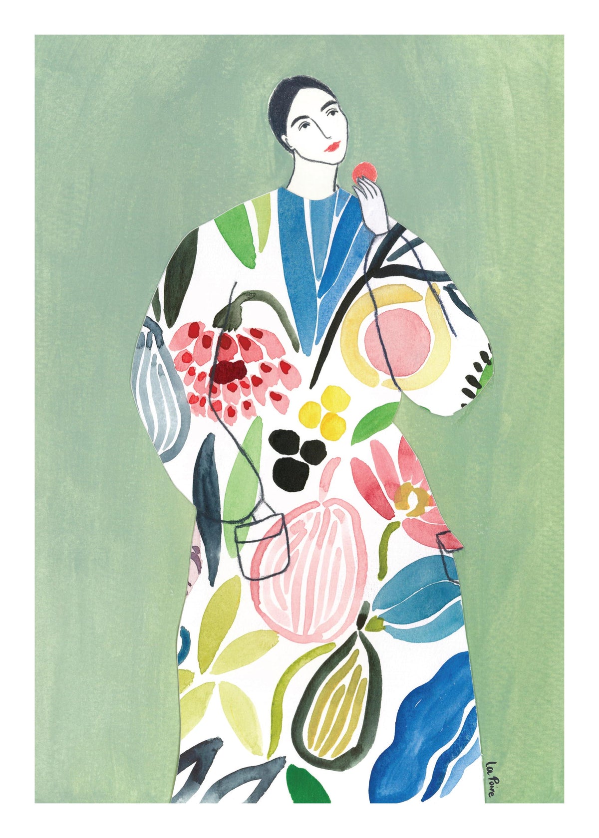 La Poire - Pear Coat Print