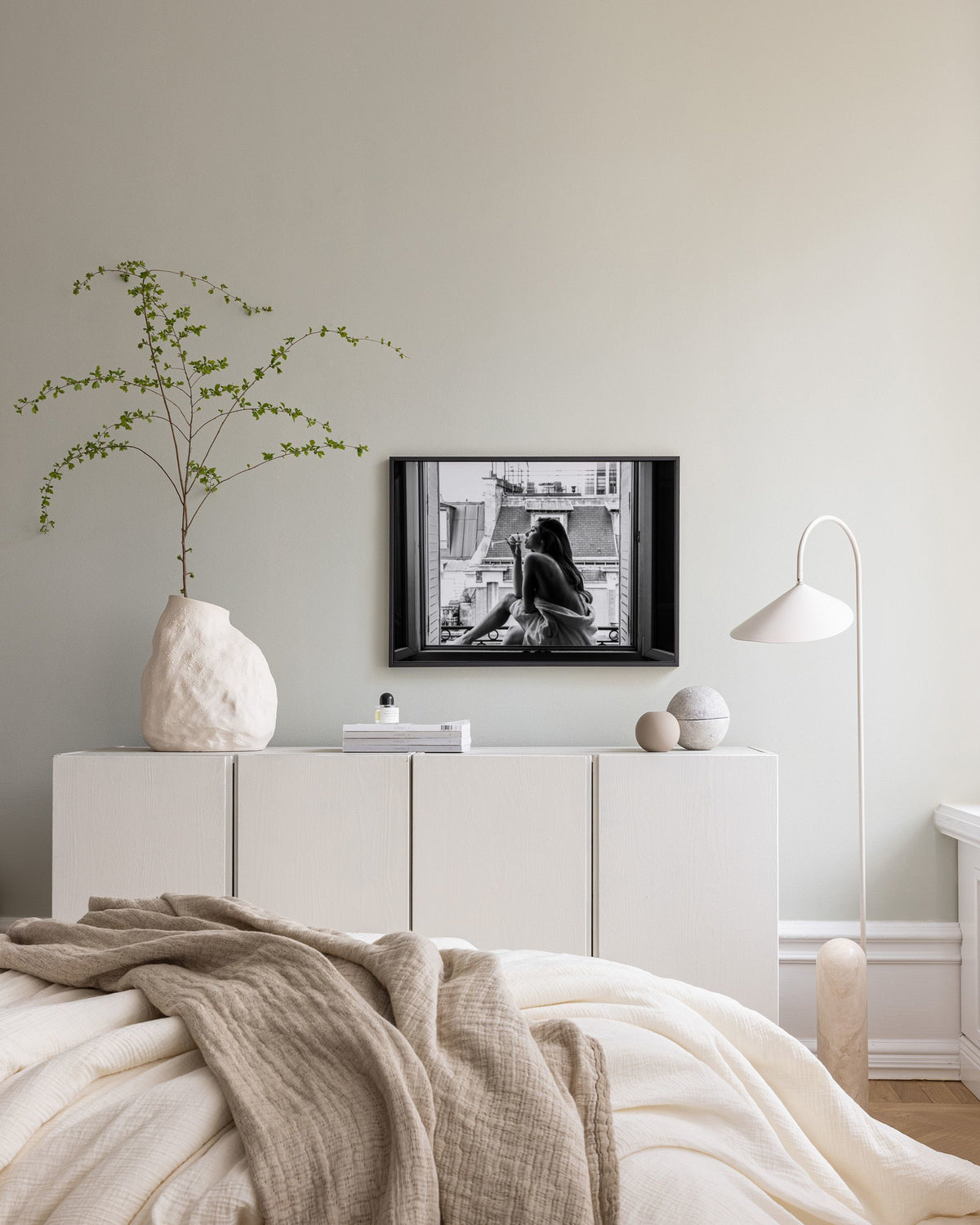 A Sip of Wine Canvas print