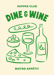 Dine and Wine Print