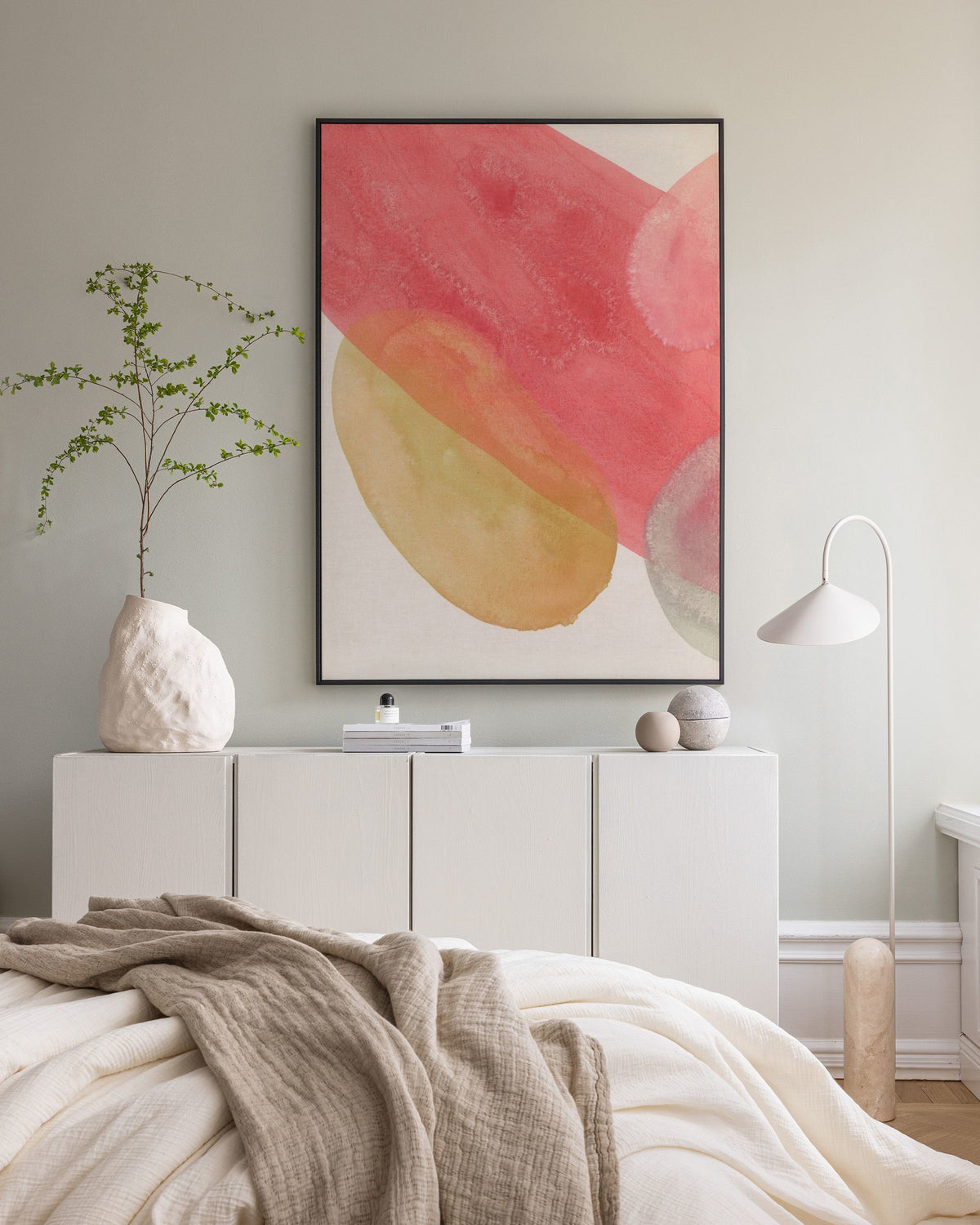 Flowy Forms No1 Canvas print