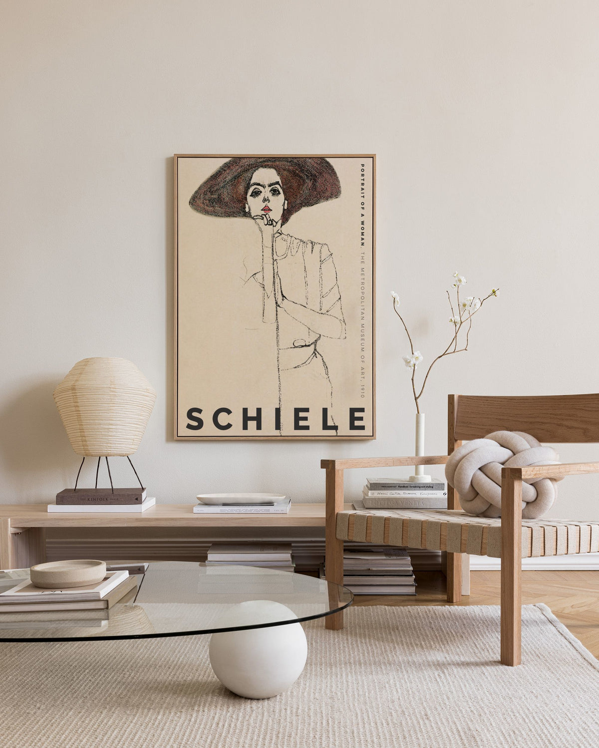 Egon Schiele - Portrait of a Woman Canvas print