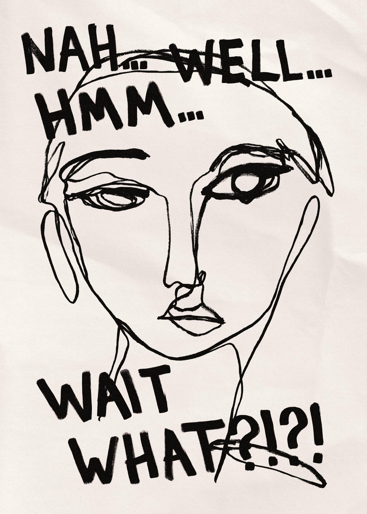 Portrait Sketch No3 Print