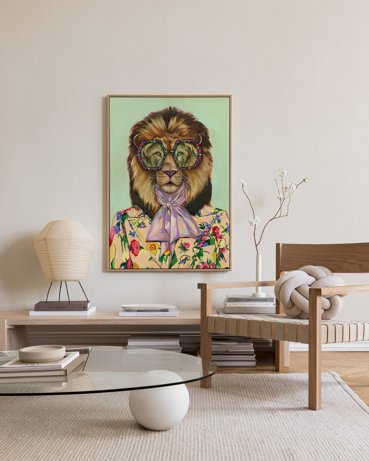 Heather Perry - Artsy Lion Canvas print