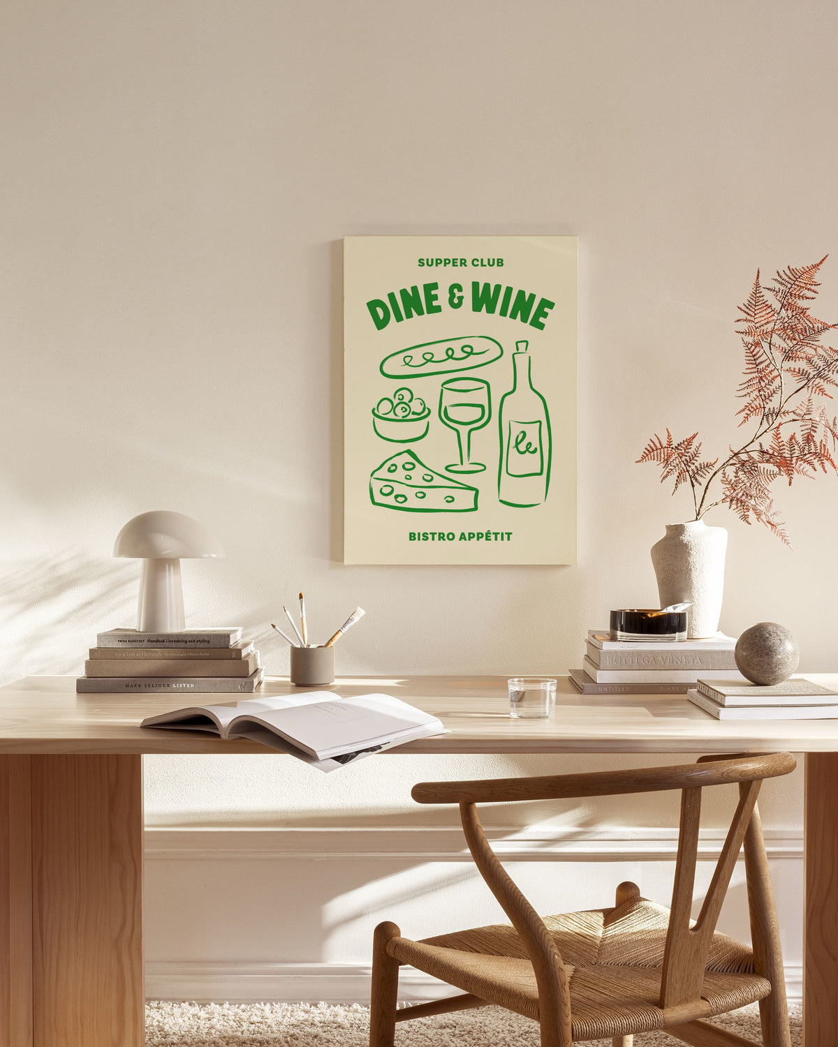 Dine and Wine Canvas print