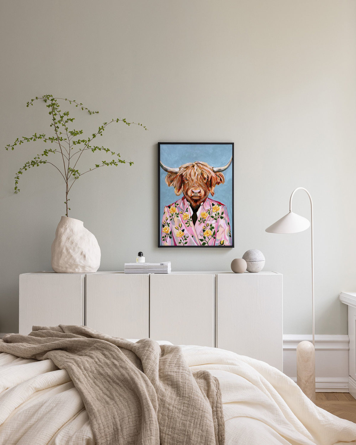 Heather Perry - Artsy Cow Canvas print
