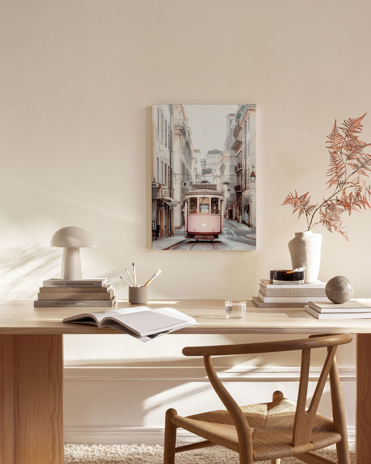 Downtown Tram Canvas print