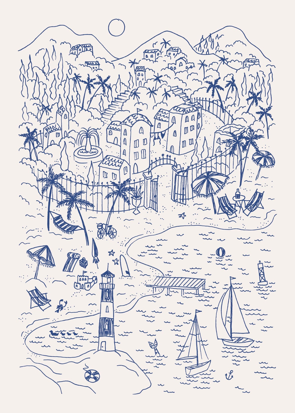 Seaside Summer Print