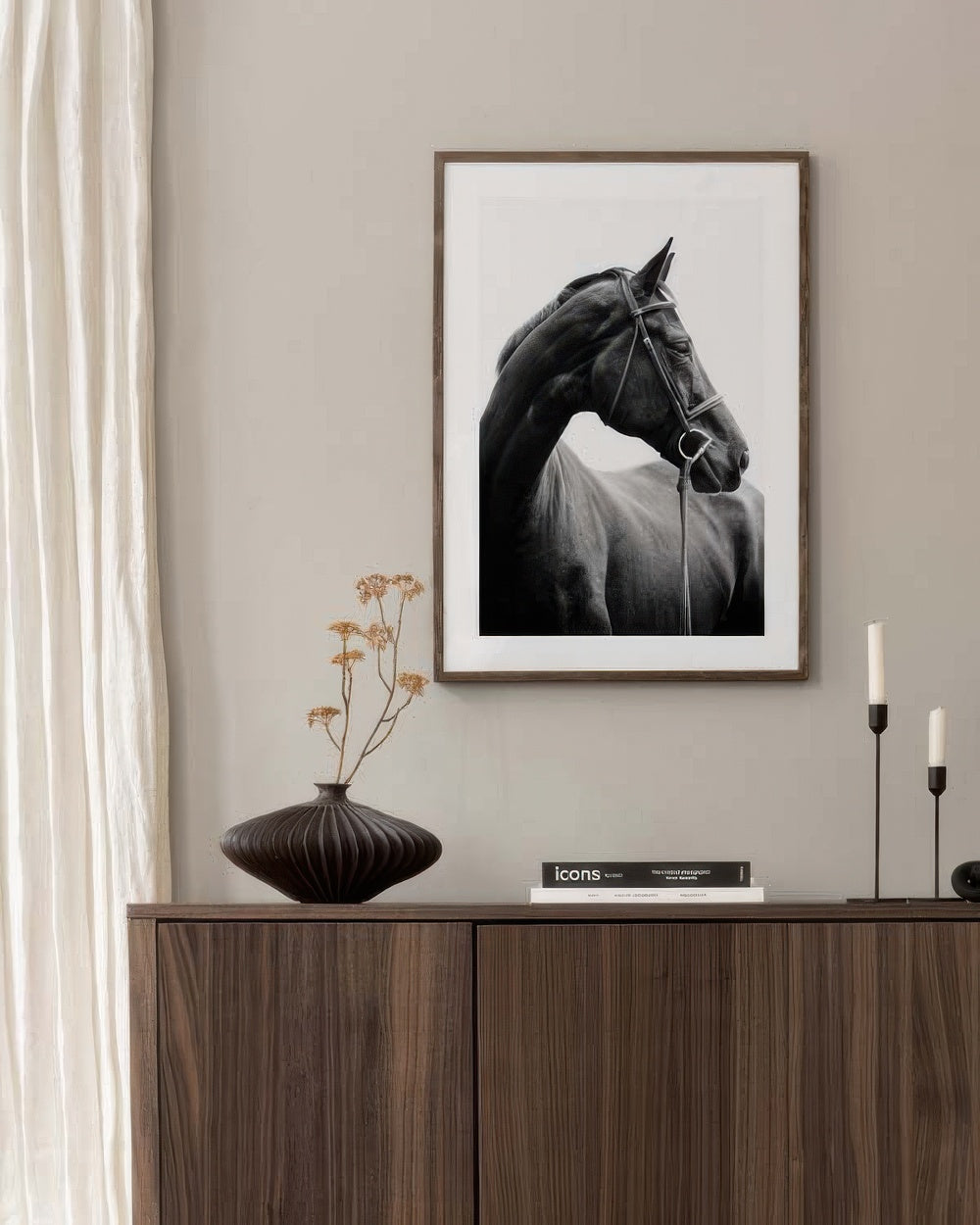 Portrait of Horse Print
