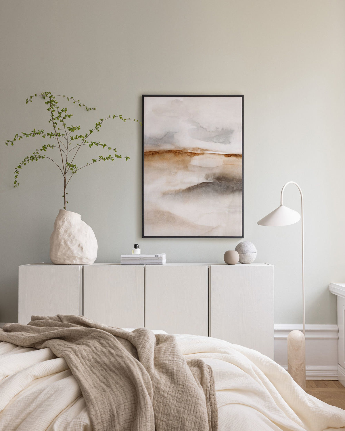 Neutral Watercolor No2 Canvas print