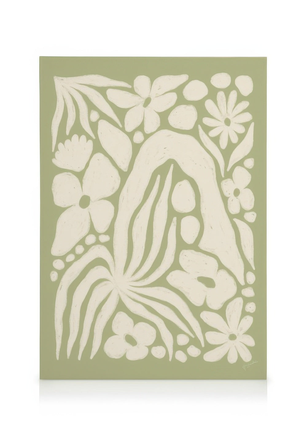 White Garden Canvas print